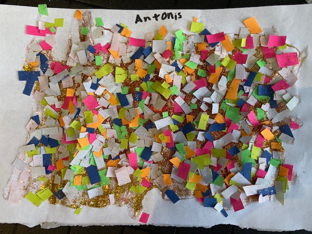 Confetti Collage by Antonis, aged 9