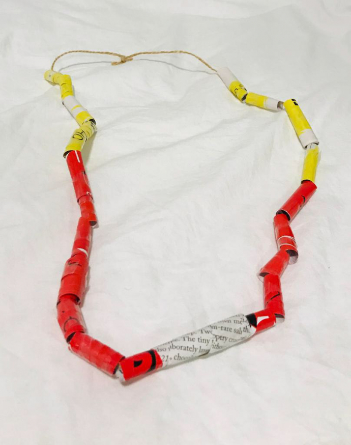 Paper Necklace by Daisy, aged 8