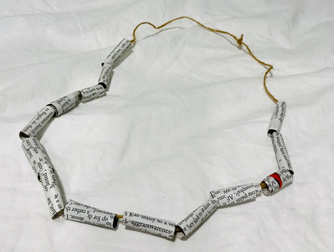Paper Necklace by Georgia, aged 6