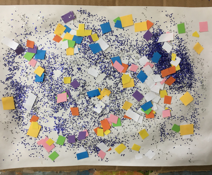 Confetti Collage by Eyad, aged 9