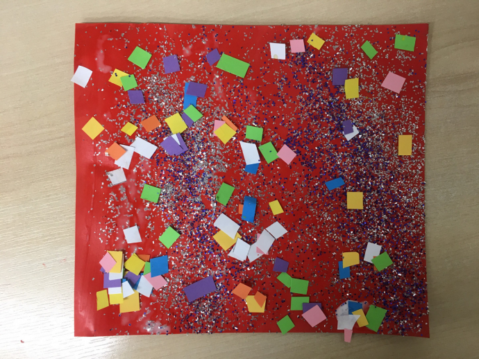 Confetti Collage by Yahya, aged 9